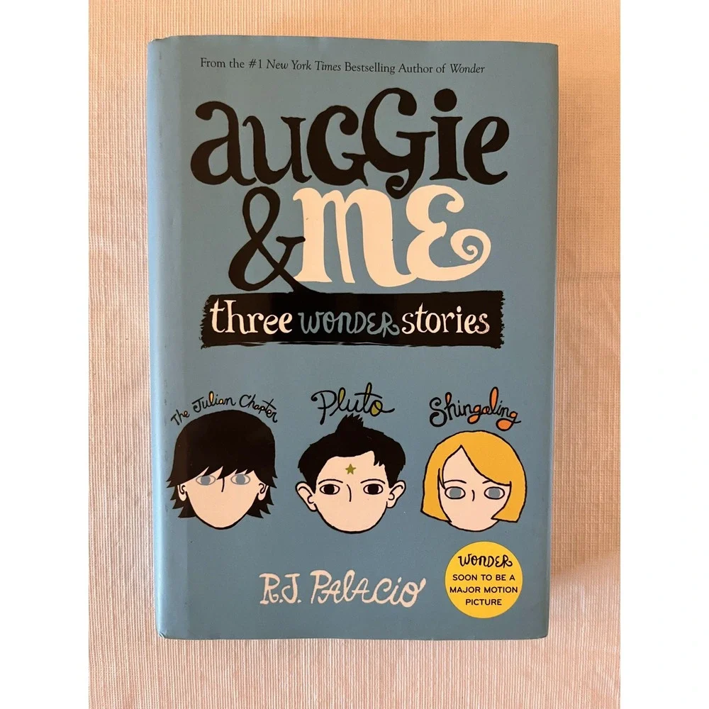 RJ Palacio Wonder and Auggie & Me Hardcover Book Set Movie Tie-In First Edition